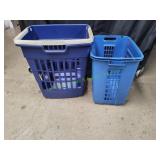 (1) Rolling Hamper & (1) Carry Hamper