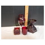 Cranberry & Ruby Red Vases & More