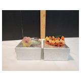 (2) Vtg Floral Bracelets