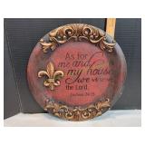17" Joshua 24:15 Wall Plaque