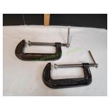 (2) Great Neck C-Clamps