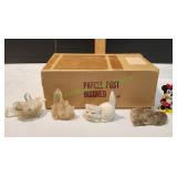 (3) Rock Crystals w/ Minnie Mouse & Kitten
