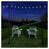 Excello Global Products 10ft String Light Pole 2pk