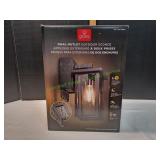 Globe Electric Outdoor Sconce with GFCI Outlet