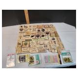 Collection of Wood-Mounted Rubber Stamps