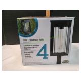 GTX Solar LED Pathway Lights, 4pk