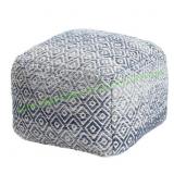 Anji Mountain Woven Diamond Pouf