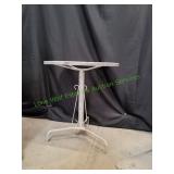 White Wrought Iron Patio Table