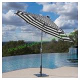 Sunvilla 10' Round Solar LED Market Umbrella