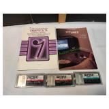 (3) Vtg Casio ROM Cartridges w/ Sheet Music