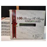 (6) 100 String to String Super Bright Lights Clear