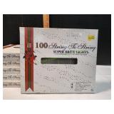 (6) 100 String to String Super Bright Lights Clear
