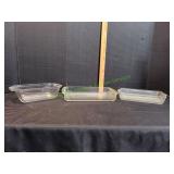 (3) Glass Baking Dishes