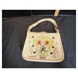 Vtg Enid Collins Tangleglow Canvas Purse