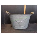 Longhorn Metal Bucket