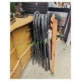 (5) Metal & (1) Wood Folding Chairs