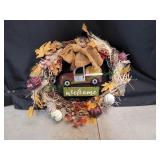 Fall Welcome Door Wreath