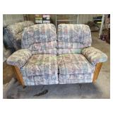 Vtg Key City Reclining / Rocking Love Seat