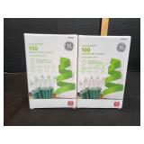 (2)GE ConstantOn 100 Mini String Lights, Clear