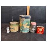 Vtg Advertising Tins / Jars
