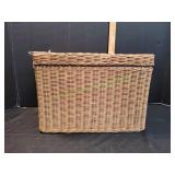 Wicker Storage Basket w/ Lid