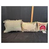 (3) Decorative Throw Pillows