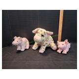 (3) Douglas Plush Toys