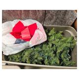 Pre-Lit Christmas Greenery w/ Red Bows