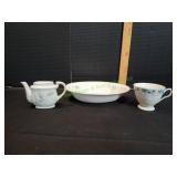 Vtg Teacup w/ Mini Coffee Pitcher & Trenle Bowl