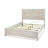Distressed White Rustic Bed Frame, King Size