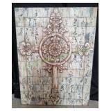 30x40 JenSun Art French Cross Canvas Wall Art