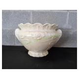 Parge White Ceramic Centerpiece Bowl