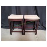 Bar Stool w/ Upholstered Seat w/ Nailhead Trim