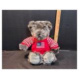 Dillards Smoky Grey Plush USA Bear