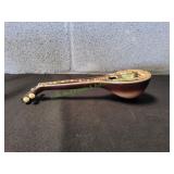 Vtg Miniature Greek Baglamas/Mandolin Music Box
