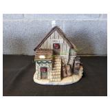 Vtg Rustic Ceramic Mill Village Building