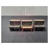 (3) Vtg Metal Upright Piano Pencil Sharpeners