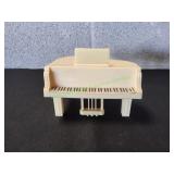 Vtg Celluloid Plastic Grand Piano Coin Bank