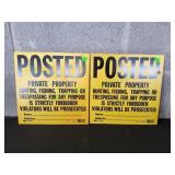 (2) Posted Private Property Signs