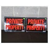 (2) Private Property Signs