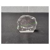 Vtg Clear Glass Grand Piano Paperweight