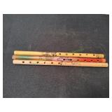 (3) Vtg Chinese Transverse Flutes