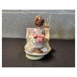 Vtg The Little Pianist Musical Figurine
