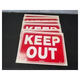 (6) Keep Out Property Signs