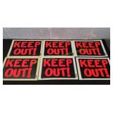 (6) Keep Out! Property Signs