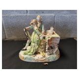 Vtg Hand painted Figurines Playing Piano