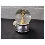 Vtg Elegant Guardian Angel Musical Snow Globe
