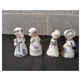 (4) Vtg Jasco Delft Style Bells