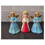 (3) Vtg Angel Figurines