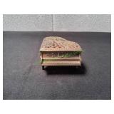 Vtg Filigree Metal Grand Piano Musical Trinket
